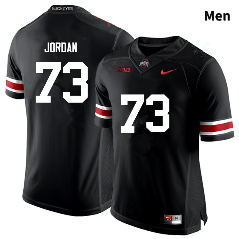Ohio State Buckeyes Michael Jordan Men's #73 Black Game Stitched College Football Jersey